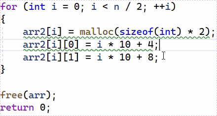 Example of using vertical multiline select feature in Visual Studio