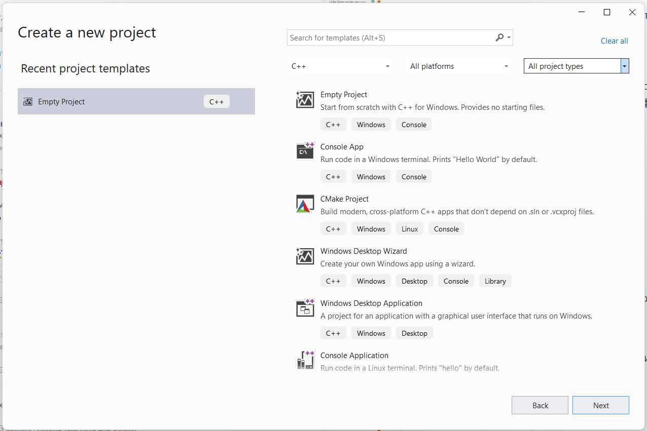 Creating project by template project in Visual Studio